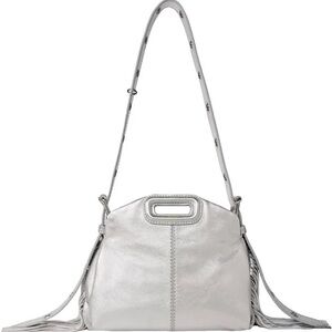 Maje Women's Miss M Mini Metallic-Leather Shoulder Bag